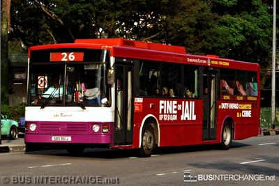 Bus 26 - SBS Transit Mercedes-Benz O405 (SBS361J)