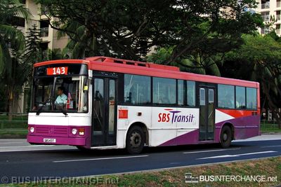 Bus 143 - SBS Transit Mercedes-Benz O405 (SBS413T)