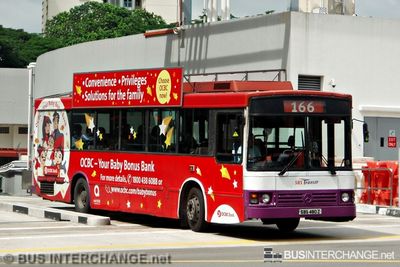 Bus 166 - SBS Transit Mercedes-Benz O405 (SBS480Z)