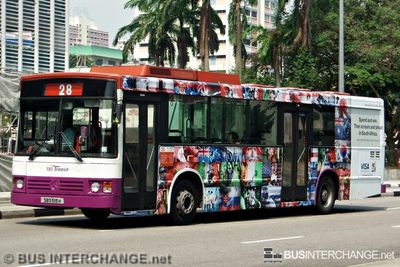 Bus 28 - SBS Transit Mercedes-Benz O405 (SBS515H)