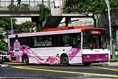 Bus 154 - SBS Transit Mercedes-Benz O405 (SBS542D)