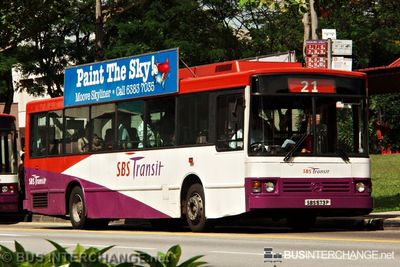 Bus 21 - SBS Transit Mercedes-Benz O405 (SBS573P)