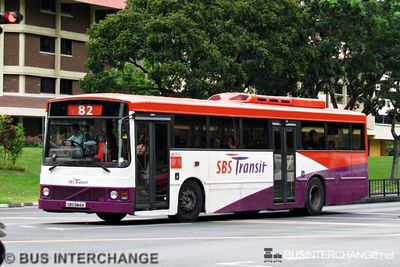 Bus 82 - SBS Transit Volvo B10M (Mark III) (SBS584H)