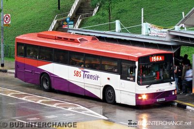 Bus 156A - SBS Transit Volvo B10M (Mark III) (SBS590P)