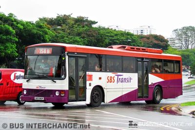 Bus 158B - SBS Transit Volvo B10M (Mark III) (SBS590P)