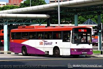 Bus 74 - SBS Transit Volvo B10M (Mark III) (SBS672L)