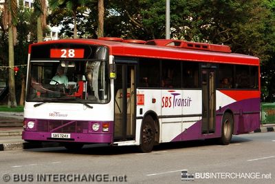Bus 28 - SBS Transit Volvo B10M (Mark III) (SBS724X)