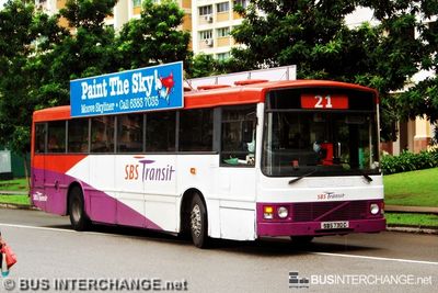 Bus 21 - SBS Transit Volvo B10M (Mark III) (SBS730C)
