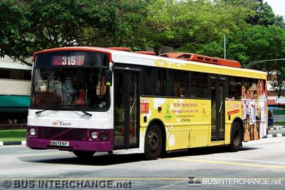 Bus 315 - SBS Transit Volvo B10M (Mark III) (SBS735P)
