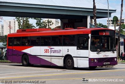 Bus 3 - SBS Transit Volvo B10M (Mark III) (SBS749A)