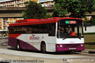 Bus 293 - SBS Transit Volvo B10M (Mark III) (SBS764E)
