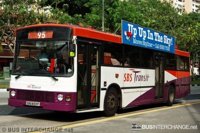 Bus 95 - SBS Transit Volvo B10M (Mark III) (SBS833P)
