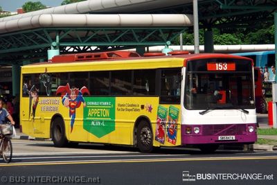 Bus 153 - SBS Transit Volvo B10M (Mark III) (SBS847A)