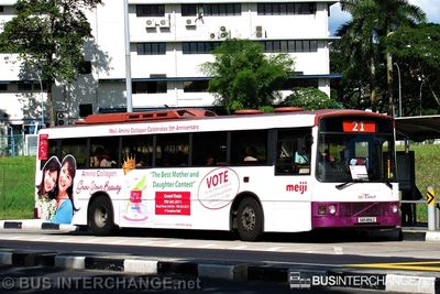 Bus 21 - SBS Transit Volvo B10M (Mark III) (SBS856Z)
