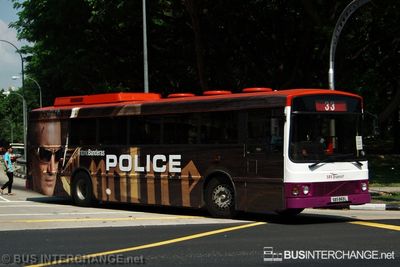 Bus 33 - SBS Transit Volvo B10M (Mark III) (SBS869L)