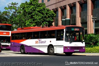 Bus 293 - SBS Transit Volvo B10M (Mark III) (SBS876R)
