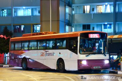 Bus 225 - SBS Transit Volvo B10M (Mark IV) (SBS889D)