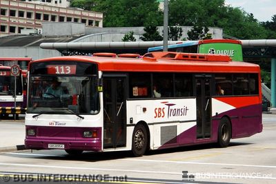 Bus 113 - SBS Transit Volvo B10M (Mark IV) (SBS895K)