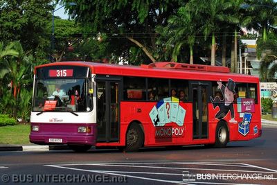 Bus 315 - SBS Transit Volvo B10M (Mark IV) (SBS897E)