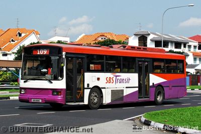 Bus 109 - SBS Transit Volvo B10M (Mark IV) (SBS898C)