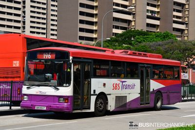 Bus 196 - SBS Transit Volvo B10M (Mark IV) (SBS904T)