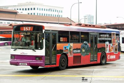 Bus 157 - SBS Transit Volvo B10M (Mark IV) (SBS910A)