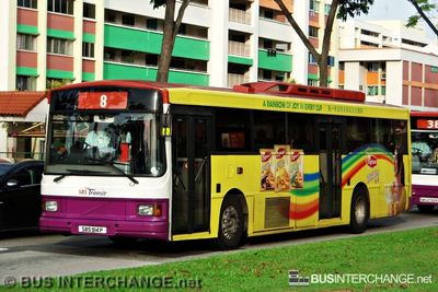 Bus 8 - SBS Transit Volvo B10M (Mark IV) (SBS914P)