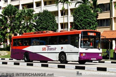 Bus 101 - SBS Transit Volvo B10M (Mark IV) (SBS916J)
