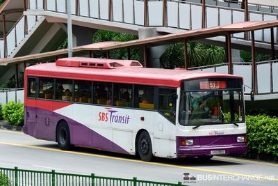 Bus 51 - SBS Transit Volvo B10M (Mark IV) (SBS918D)