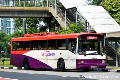 Bus 105 - SBS Transit Volvo B10M (Mark IV) (SBS925H)