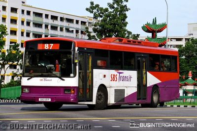 Bus 87 - SBS Transit Volvo B10M (Mark IV) (SBS931P)