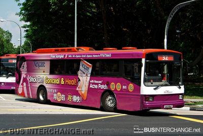 Bus 32 - SBS Transit Volvo B10M (Mark IV) (SBS956T)