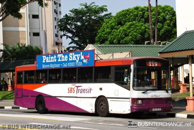 Bus 119 - SBS Transit Volvo B10M (Mark IV) (SBS957R)