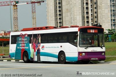 Bus 82 - SBS Transit Volvo B10M (Mark IV) (SBS960E)