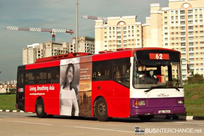 Bus 62 - SBS Transit Volvo B10M (Mark IV) (SBS962A)