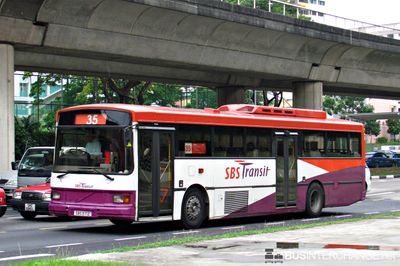Bus 35 - SBS Transit Volvo B10M (Mark IV) (SBS971Z)