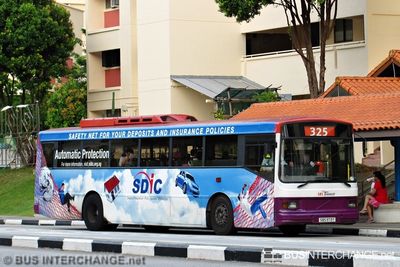Bus 325 - SBS Transit Volvo B10M (Mark IV) (SBS973T)