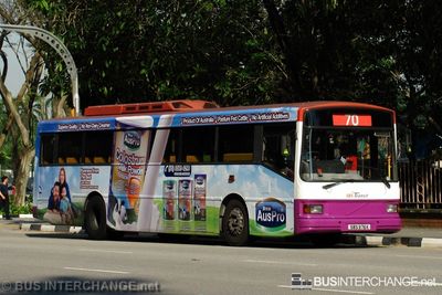 Bus 70 - SBS Transit Volvo B10M (Mark IV) (SBS976K)