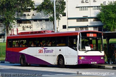 Bus 21 - SBS Transit Volvo B10M (Mark IV) (SBS985J)