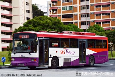 Bus 293 - SBS Transit Volvo B10M (Mark IV) (SBS996C)