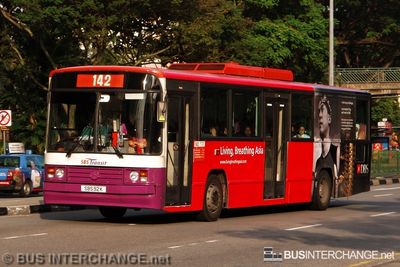 Bus 142 - SBS Transit Mercedes-Benz O405 (SBS92K)