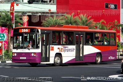 Bus 166 - SBS Transit Mercedes-Benz O405 (SBS94E)
