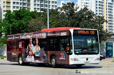 Bus 136 - Go-Ahead Singapore Mercedes-Benz Citaro (SG1012Y)