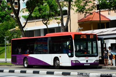 Bus 811 - SMRT Buses Mercedes-Benz Citaro (SG1034J)