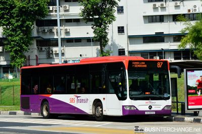 Bus 87 - SBS Transit Mercedes-Benz Citaro (SG1087G)