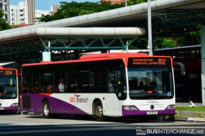 Bus 102 - SBS Transit Mercedes-Benz Citaro (SG1154X)