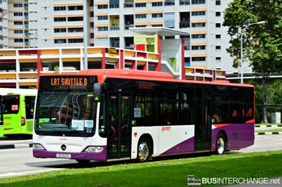 SMRT Buses Mercedes-Benz Citaro (SG1221K) - LRT Shuttle B