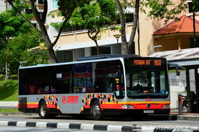 Bus 860 - SMRT Buses Mercedes-Benz Citaro (SG1697X)