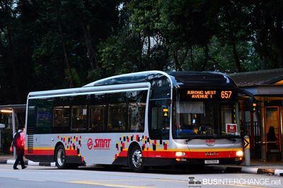 Bus 657 - SMRT Buses MAN NL323F (A22) (SG1710R)
