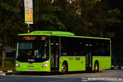 Bus 386 - Go-Ahead Singapore MAN NL323F (A22) (SG1797R)